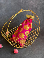 Golden Wire Circular Hanging Decor