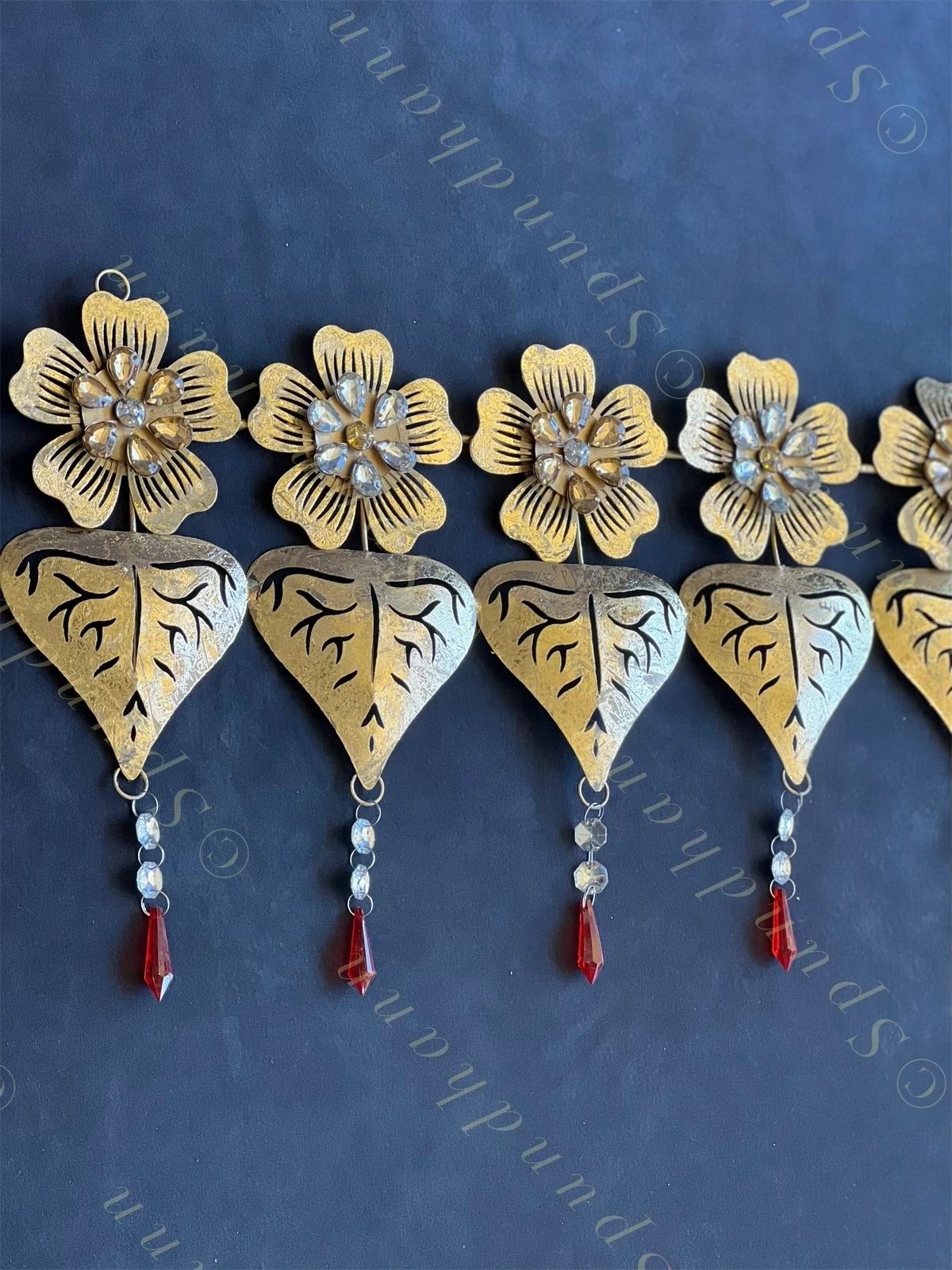 Foldable Metal Flower Toran