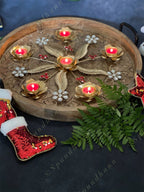 Feather Tea Light Rangoli
