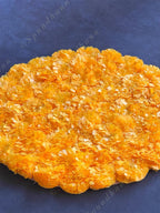 Marigold Circular Flower Placemat with Wood Base