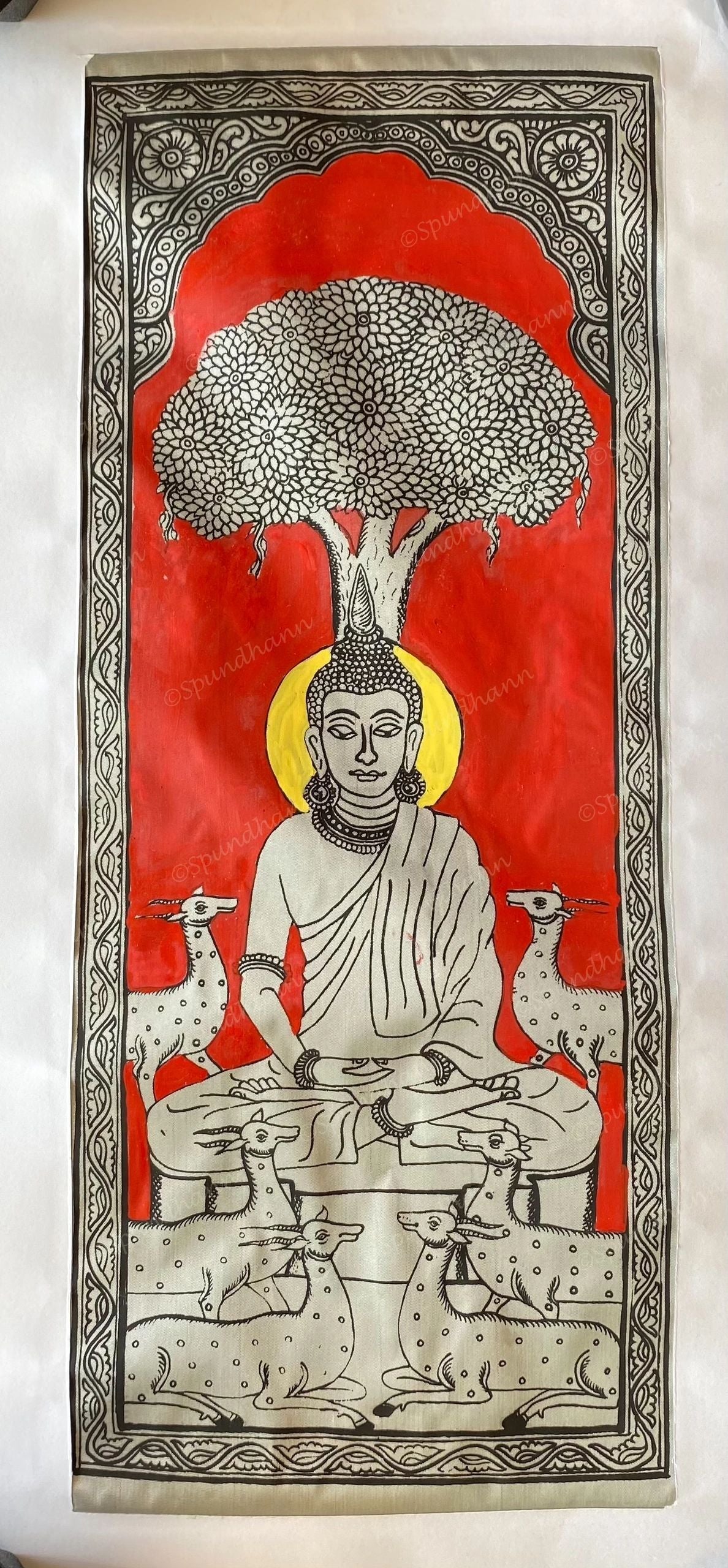 Pattachitras Lord Buddha, Lord Hanuman, Ma Durga/Laxmi/Saraswati & Radha-Krishna