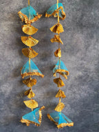 Short Net & Gold Gota Dangler Strings Decor - Pack of 4 Strings