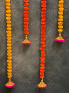 Marigold & Gota Multicolor Dangler Set of 2