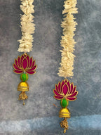 Chameli & Pink Lotus Tassel Dangler Set of 2