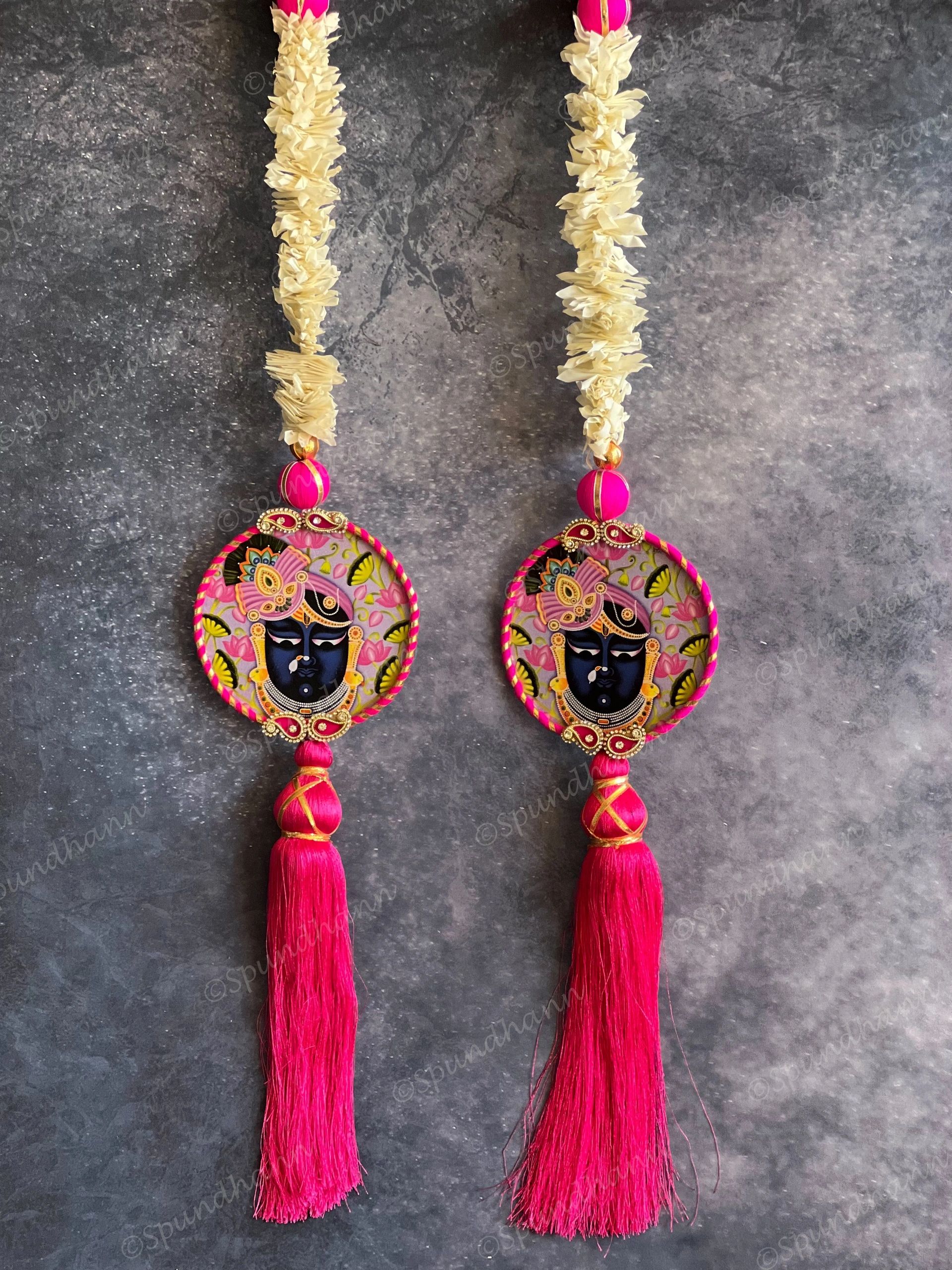 Pichwai Art Chameli String Dangler Set of 2