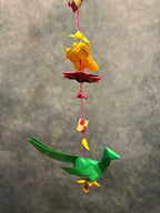 Eco Friendly Palm Leaves String With Parrots and Flowers