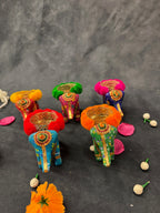 Elephant Pom Pom Tea Light Holder Single