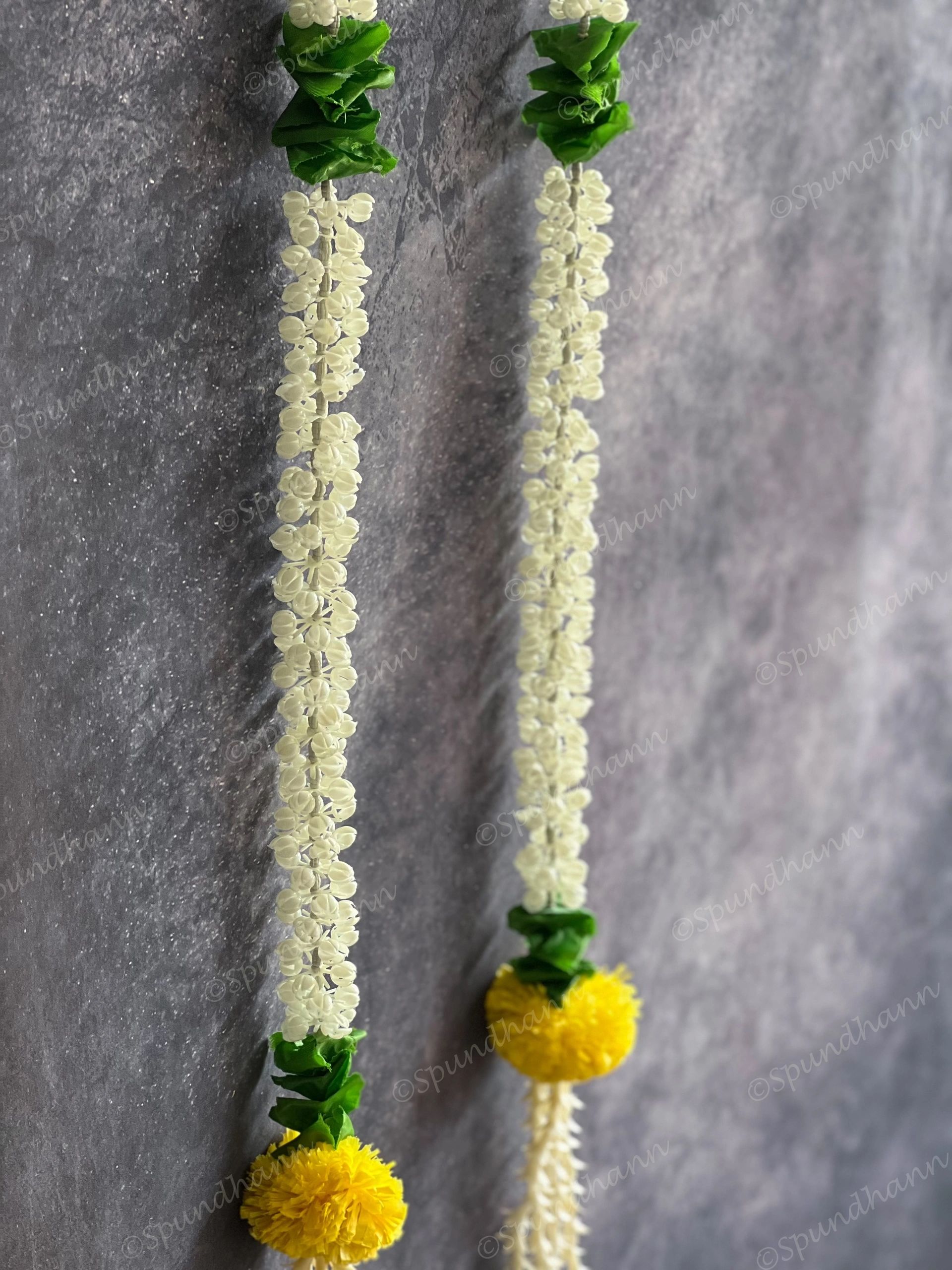Mogra, Chameli & Marigold Dangler with Tassels