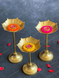 Hammered Mini Standing Thaal Urlis Set of 3