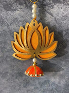 Pearls & Little Lotus Wall Dangler (Pair)