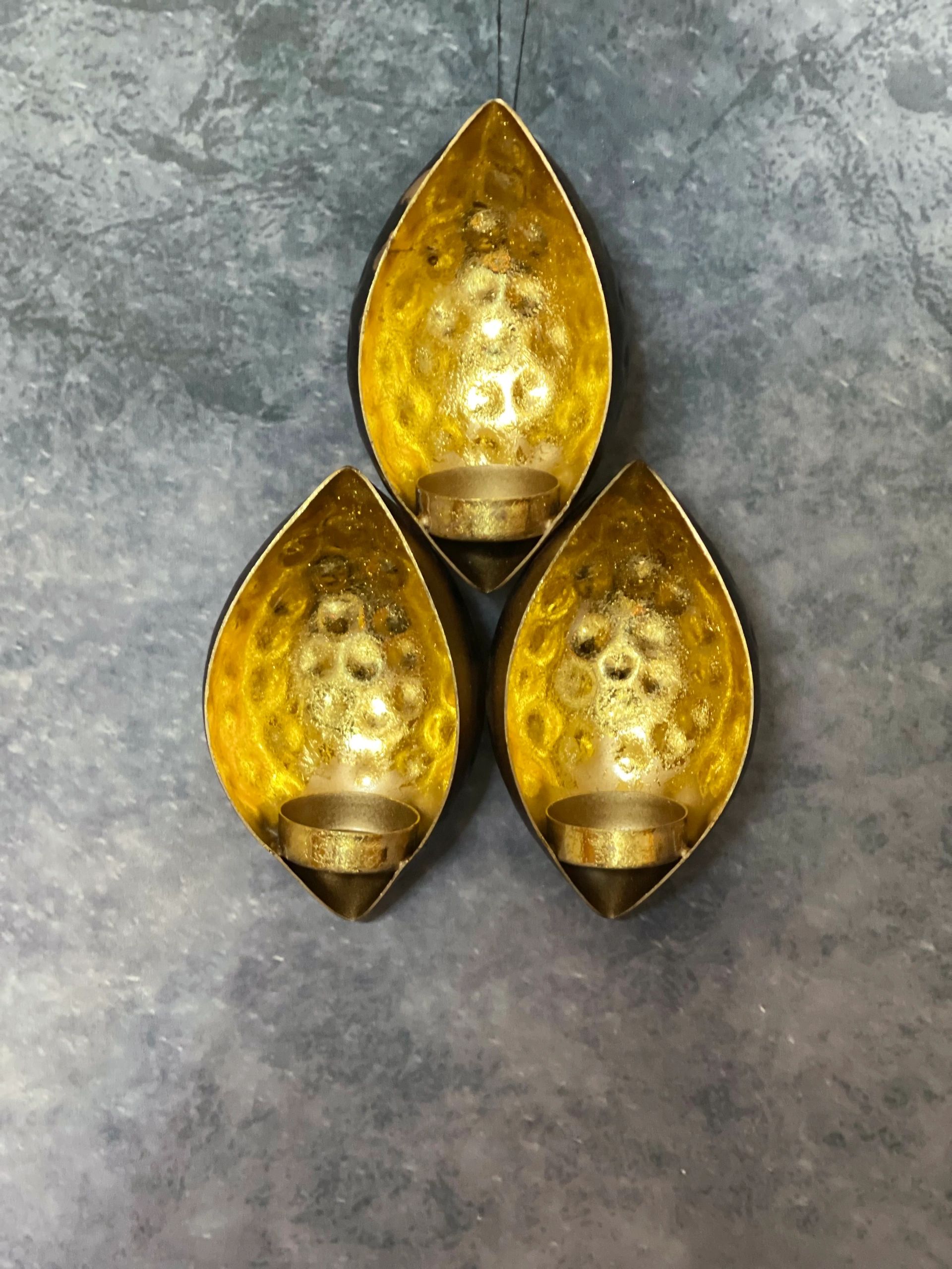 Wall Sconce 3 Piece Tea Light Holder
