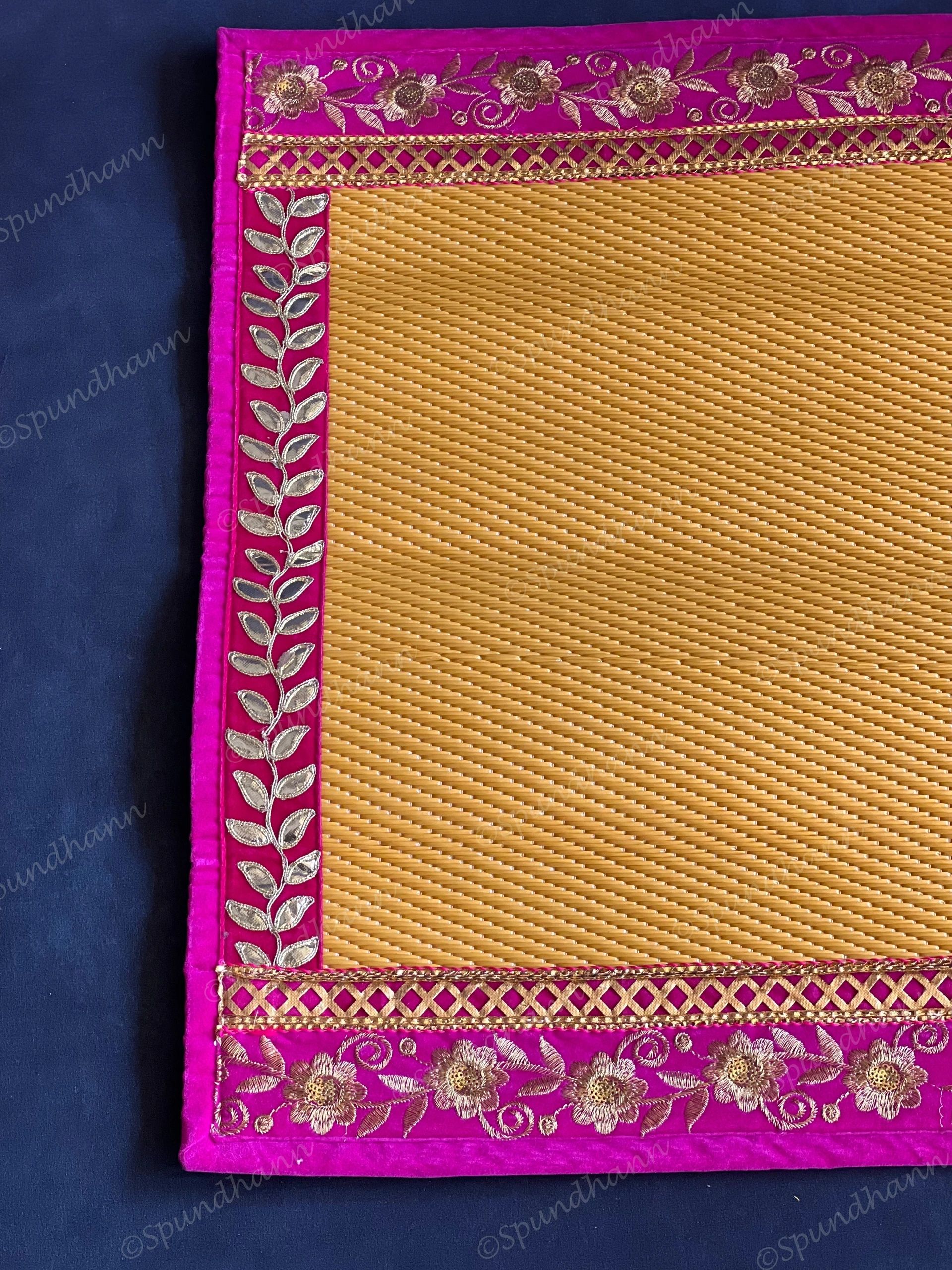 Square Asanas Chatai 18x 18 in