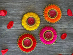Pom Pom Tea Light Holder