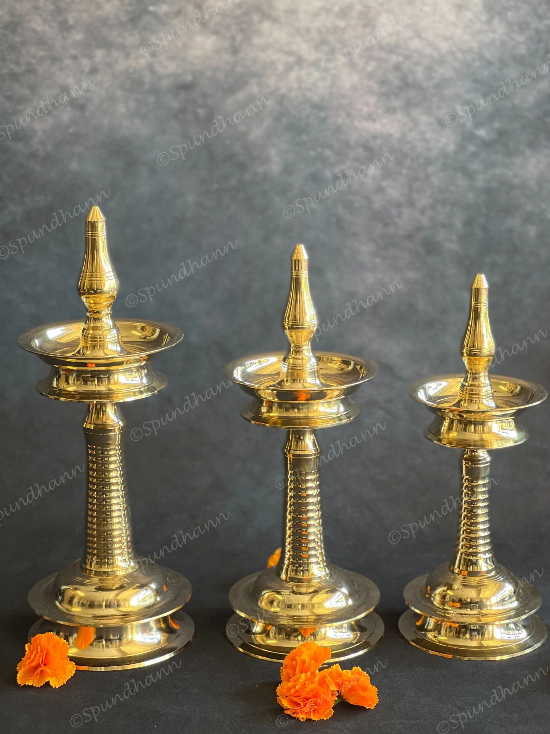Traditional Kerala Brass Lamp