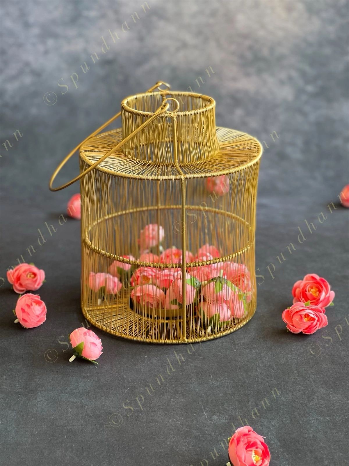 Luxe Golden Wire Lantern