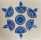 Festive Diya Rangoli Decor