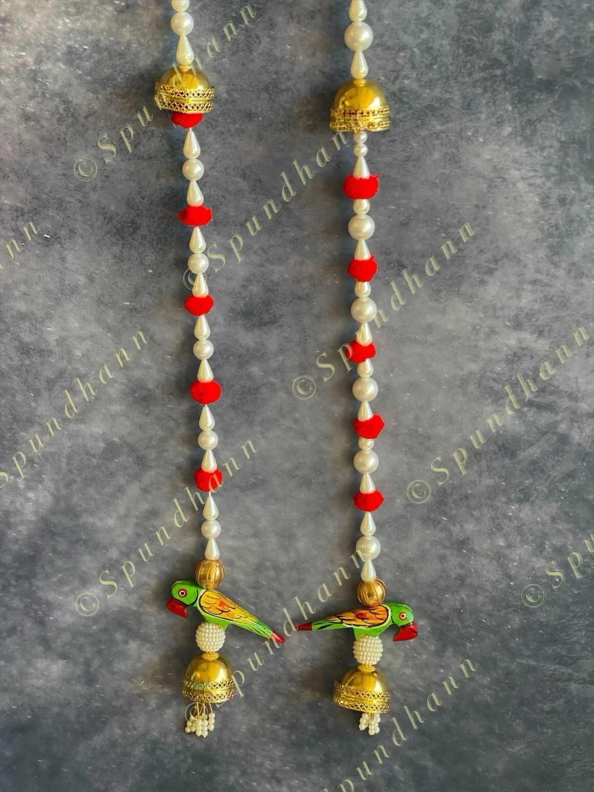 Parrot & Pearls Dangler Set of 2