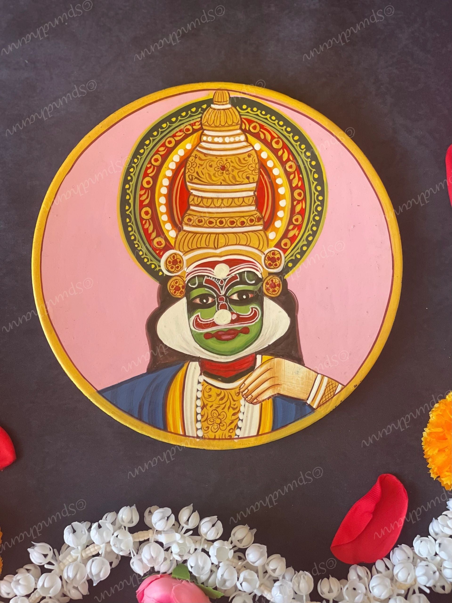 Kathakali Pichwai Wall Hanging Plates