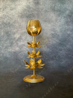 Single Large Lotus Standing Tea Light Holder