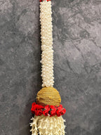 Mogra Rose Rajnigandha Dangler with Golden Ball