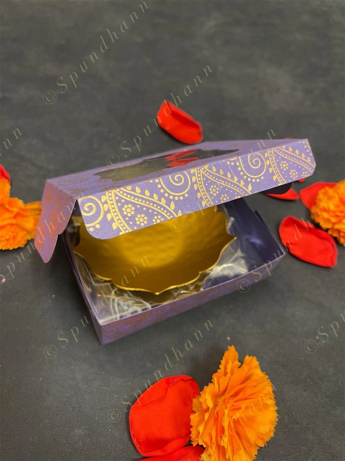 Paper Box with Floating Tea Light Holders