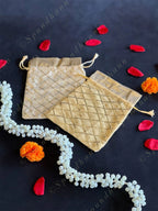 Colorful Gota Criss-Cross Potli Bag