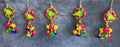 Small Wooden Parrot & Pom Pom Dangler