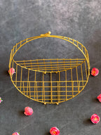 Golden Wire Circular Hanging Decor