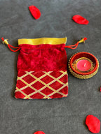 Criss Cross Gift Bags with $5 Tea Light Holder