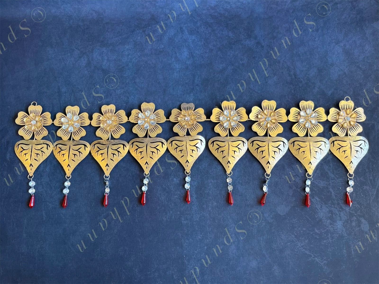 Foldable Metal Flower Toran
