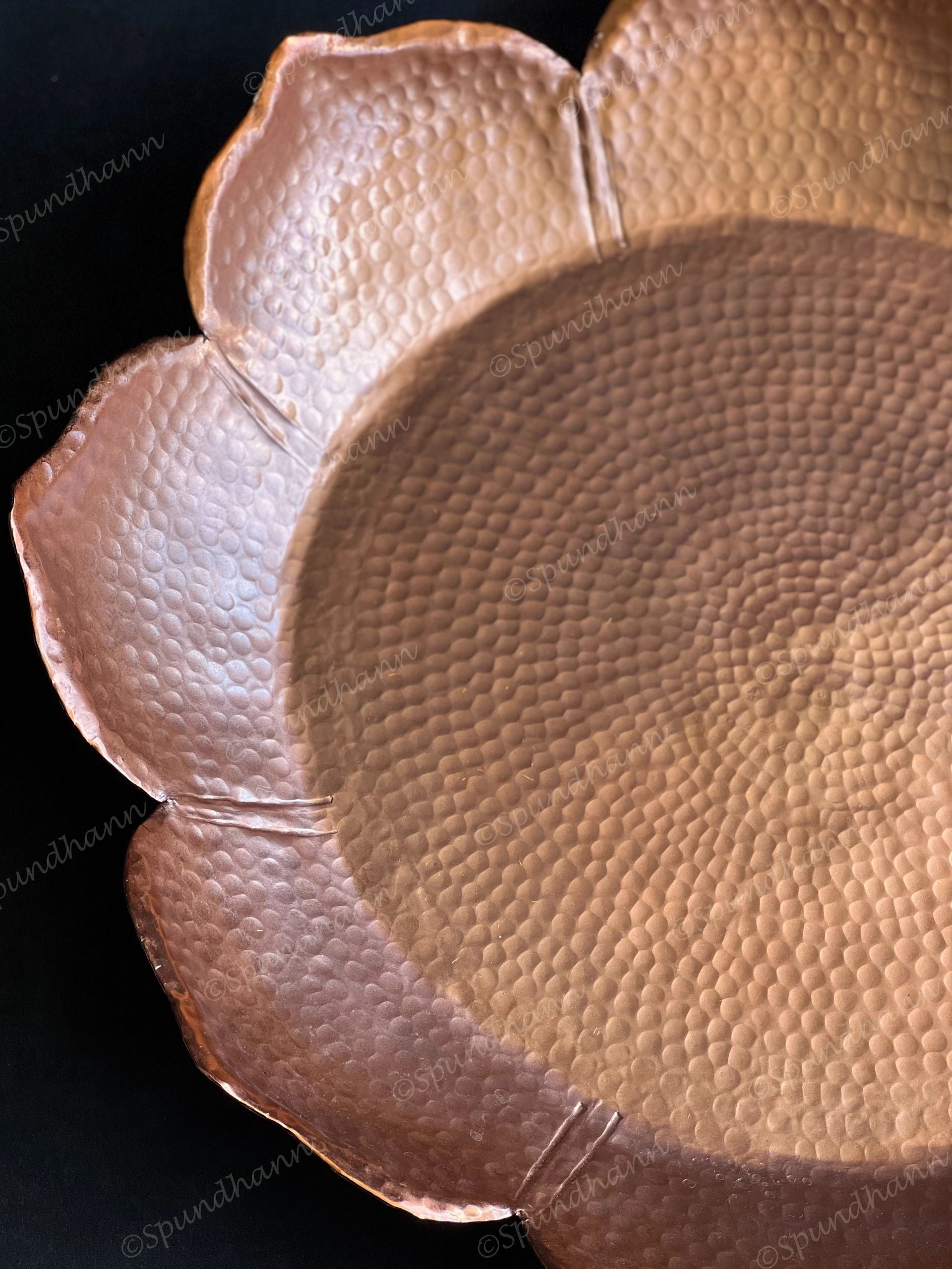 Grand Sunflower Copper Color Thaal Urli
