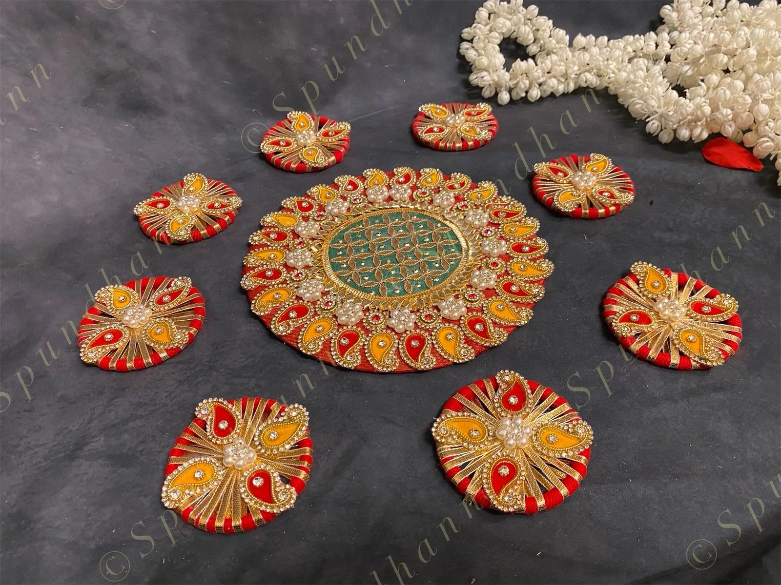 Paisley and Ribbon Rangoli Set