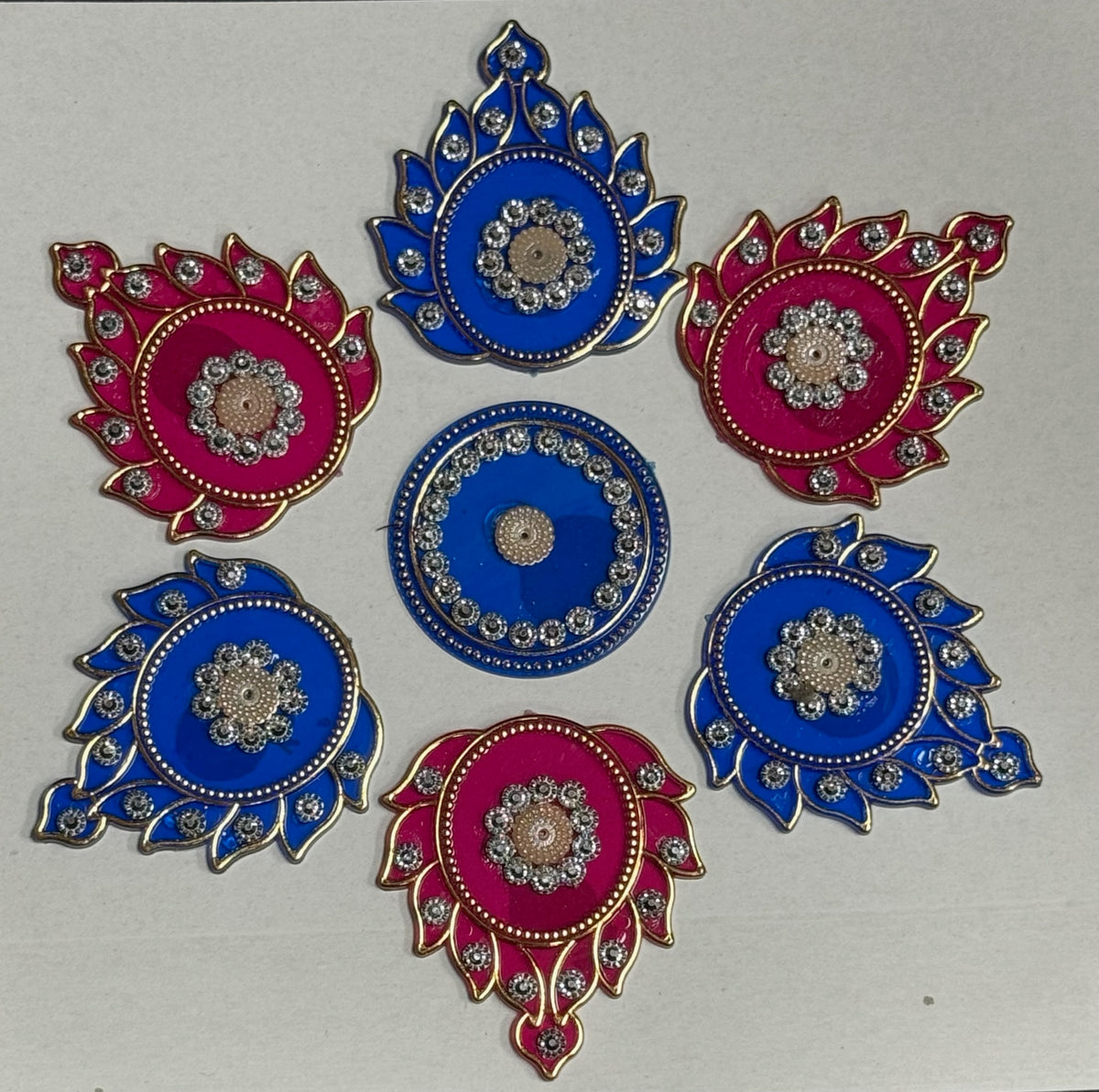 Festive Diya Rangoli Decor