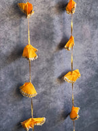 Solid Color Silk & Triangle Gota Dangler - Pack of 4 Strings