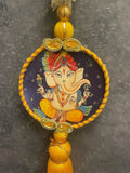 Ganesh & Shiv Pichwai Art Chameli String Dangler