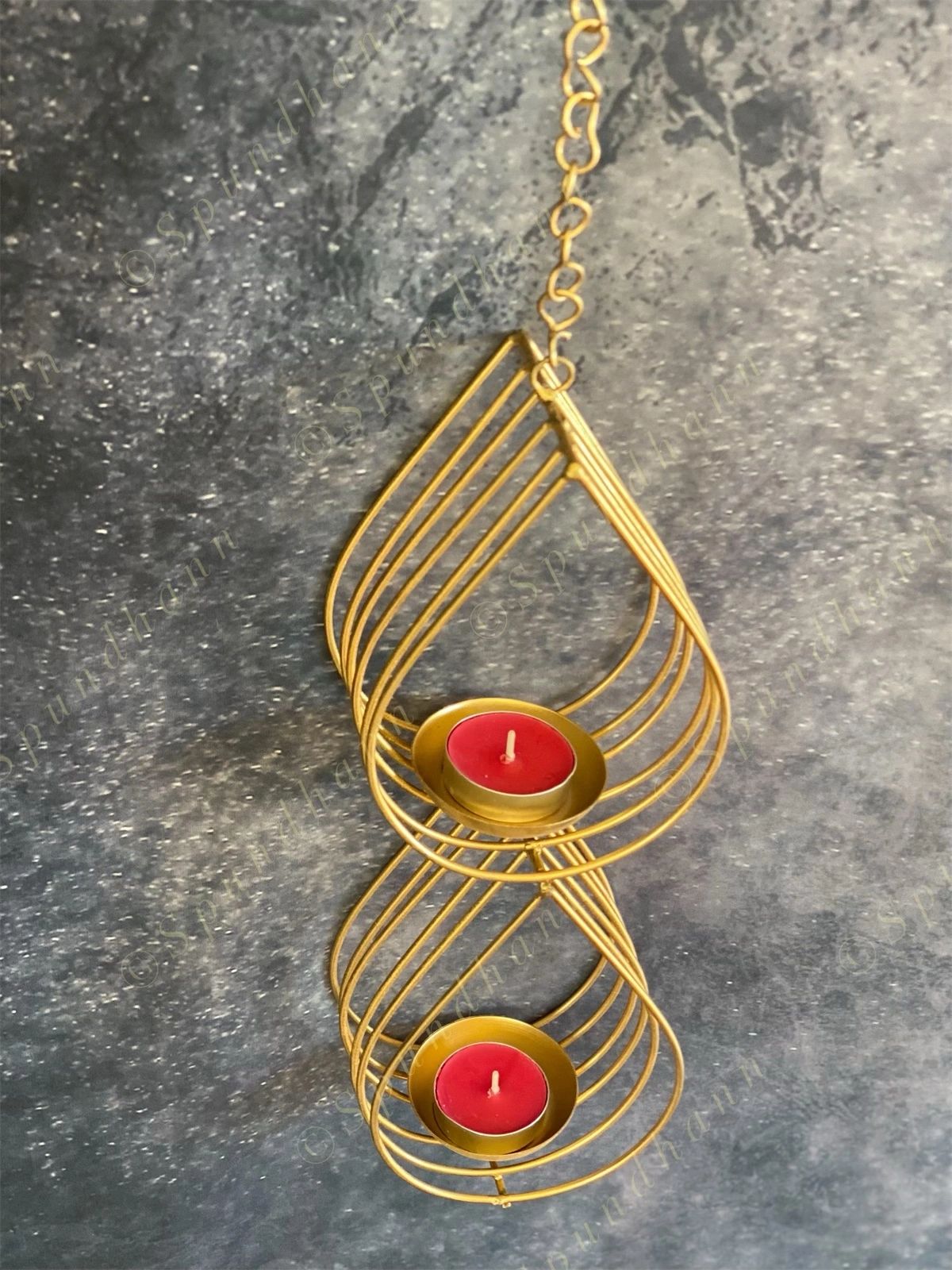 2-Drop Line Hanging Tea Light Holders