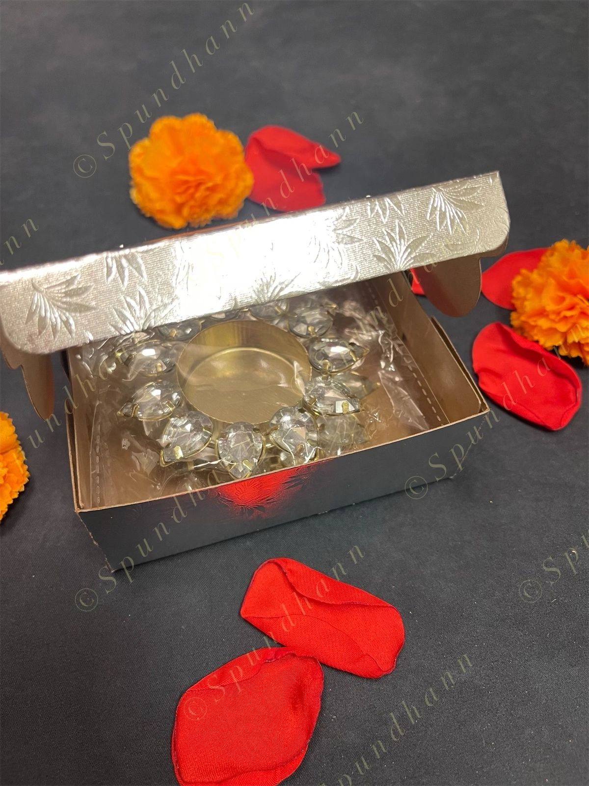 Paper Box with Studded Tea Light Holders