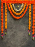 Marigold Toran in Orange and Mango