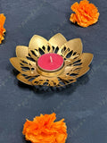 Lotus Cutout Tea Light Holder