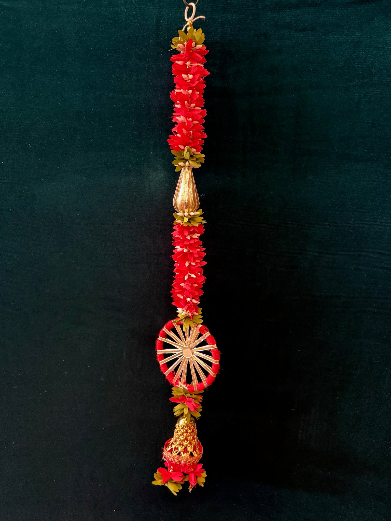 Red Chameli With Ring and Bell - Set of 2