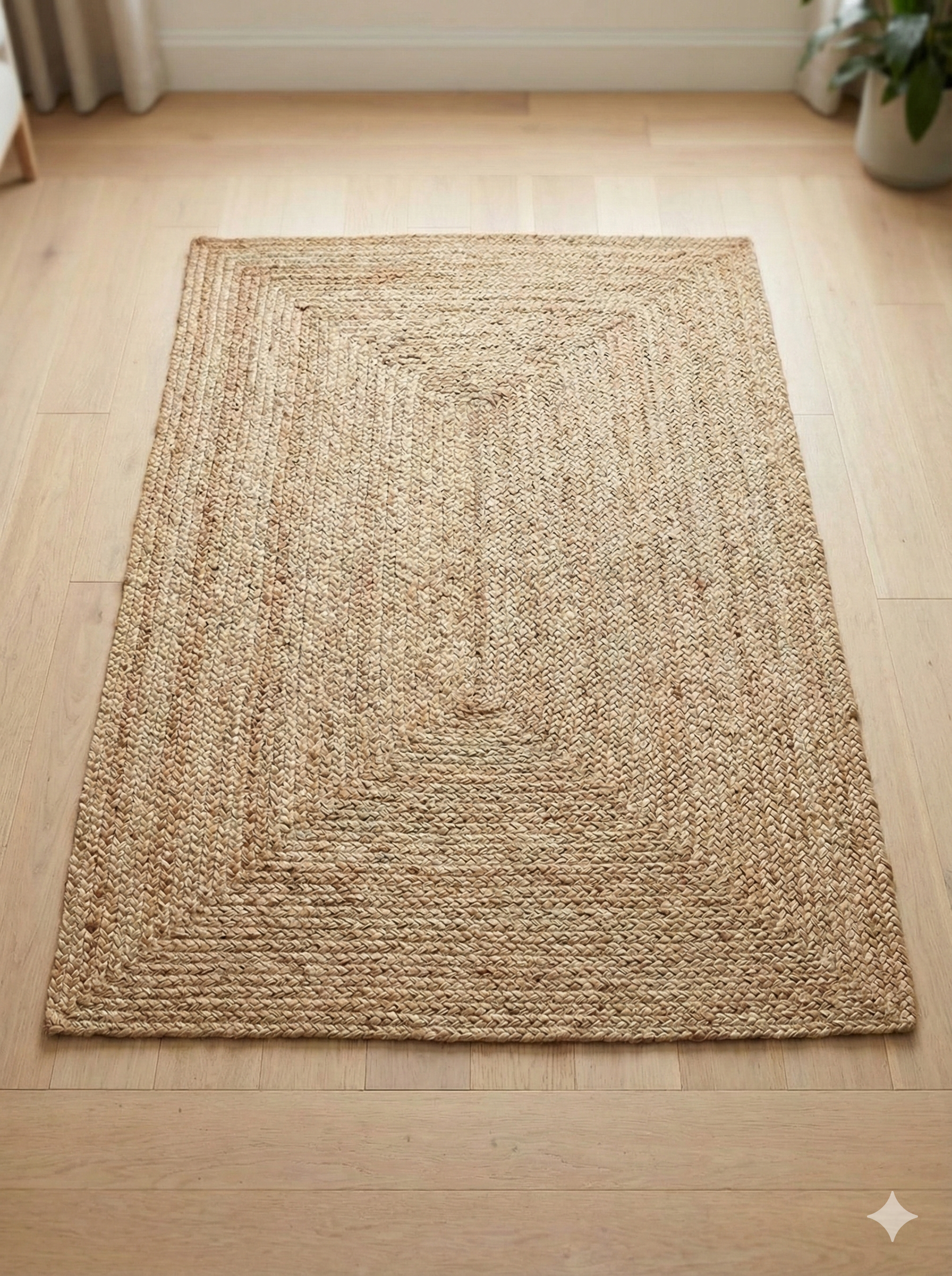 Rustic Dark Weave Jute Mat 3 2 ft
