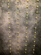 Gota Beads and Silver Pearl With Mirror String-Set of 4