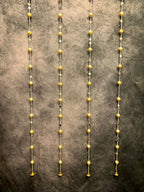 Gota Beads and Silver Pearl With Mirror String-Set of 4