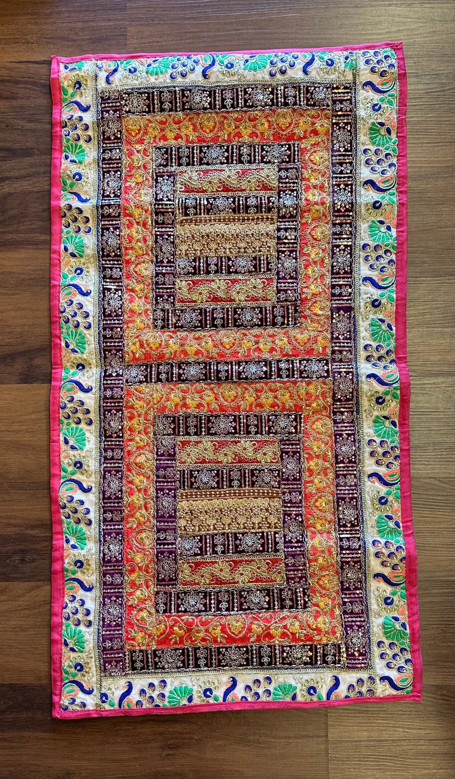 Handcrafted Designer Rangoli Mat 40 x 20
