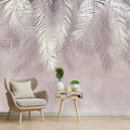 Life n Colors: Hanging Tropical Leaves Wallpaper Design