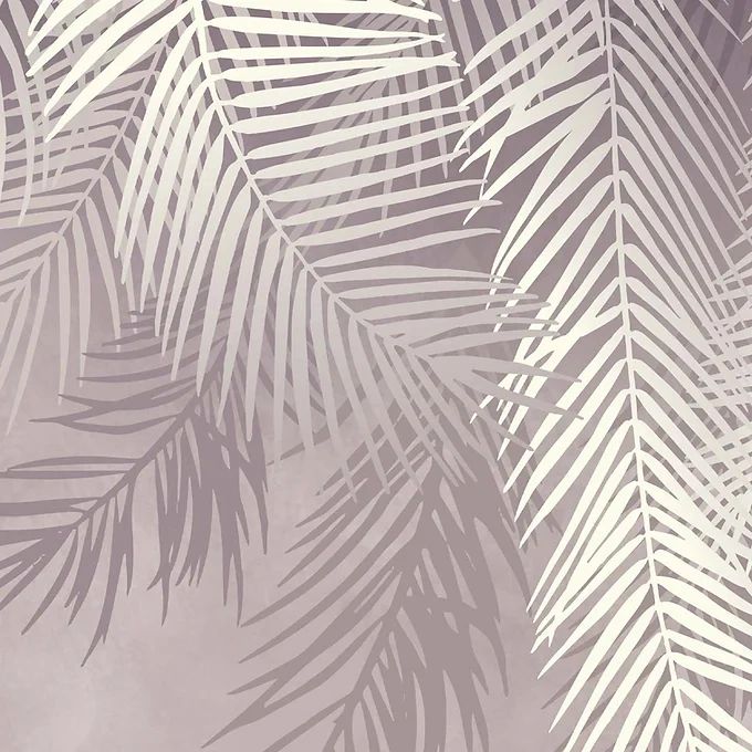 Life n Colors: Hanging Tropical Leaves Wallpaper Design