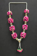 Beaded Pearl and Rose Bunch Garland - 30 inch