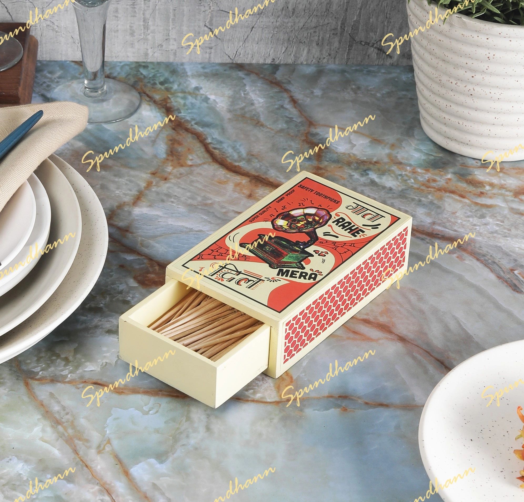 Maachis Toothpick & Condiment Holder