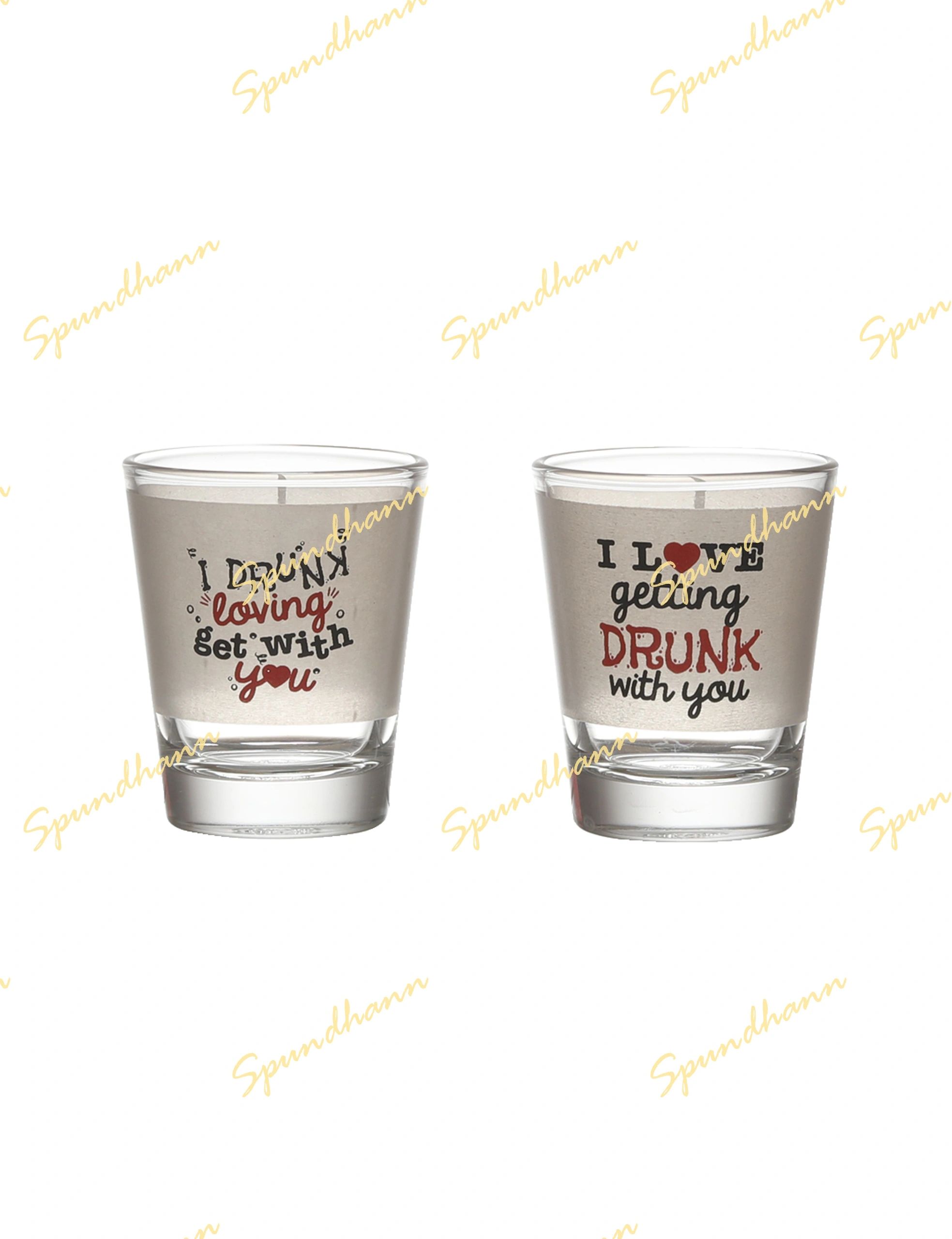 I Love Getting Drunk Shot Glass Set of 2