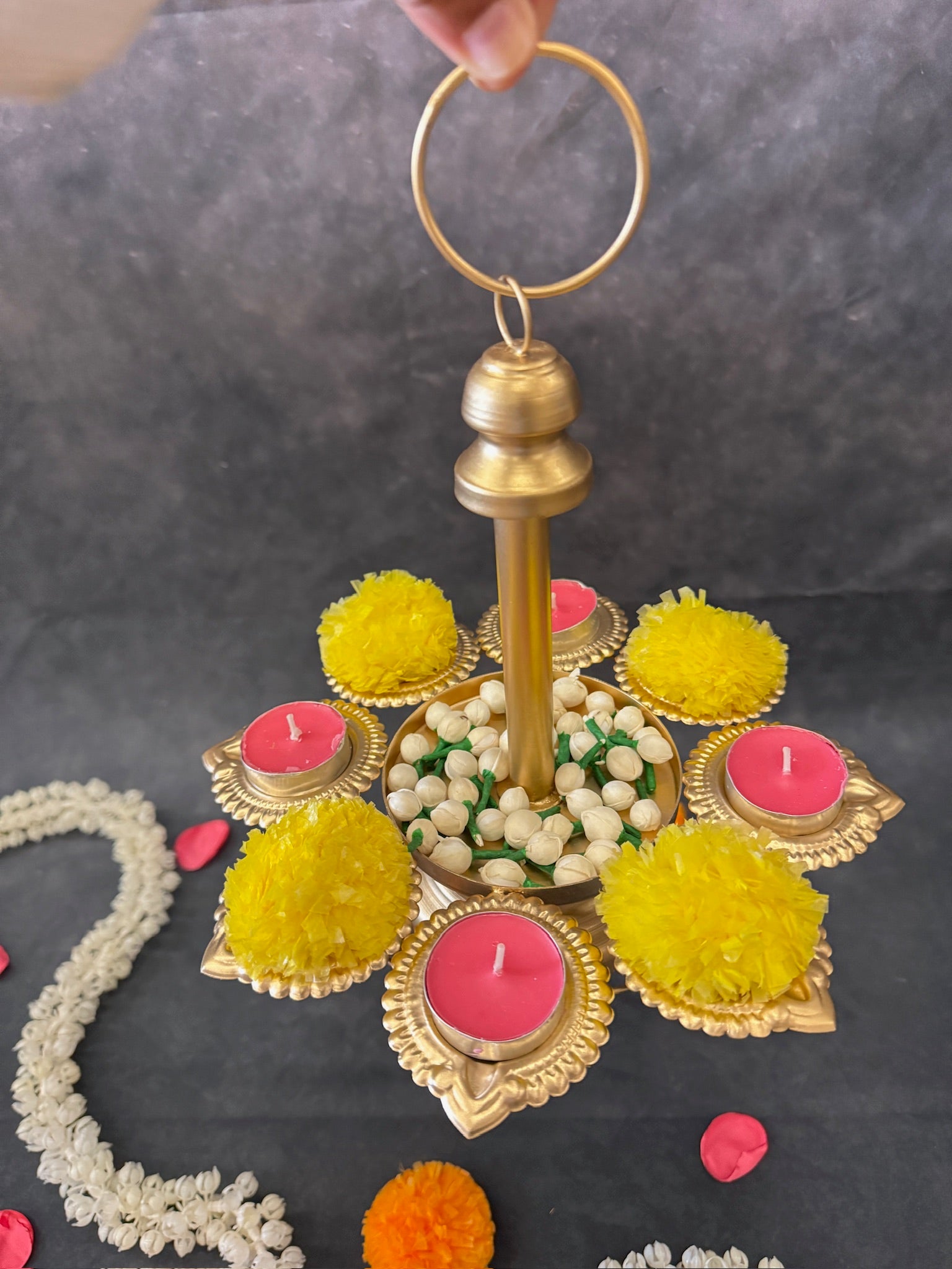 Single Tier Hanging Diya Urli